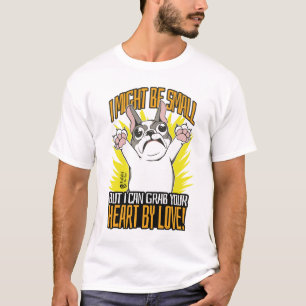 T-shirt blanc pour chien de taureau français
