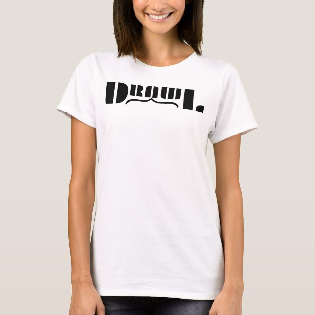 T-Shirt blanc pour femmes Drawl OG (Devant)