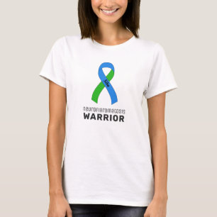 T-shirt blanc pour guerrier de neurofibromatose