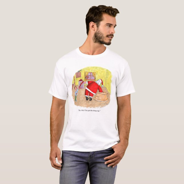 T-shirt blanc pour hommes de jouets pas chers (Devant entier)