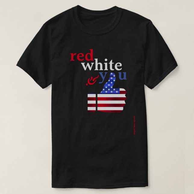 T-shirt Blanc rouge et vous (Design devant)