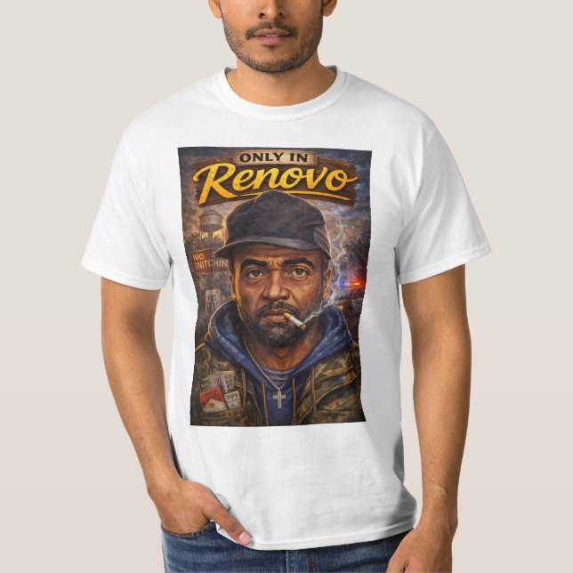 T-shirt blanc RP (Devant)