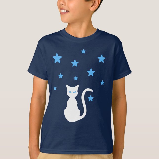 T-Shirt blanc Stars (Enfant) (Devant)