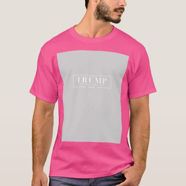 T-shirt Blanc sur Grey_Version 13 Trump (Devant)
