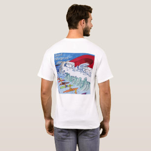 T-shirt blanc Surf Magnet homme dos