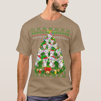 T-shirt Blanc Tigre Lover Xmas Laide Tigre Blanc Laide Chr