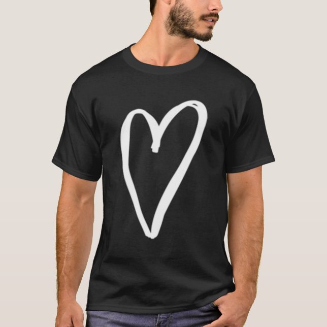 T-shirt Blanc Tiny He Pocket'S Day Love (Devant)