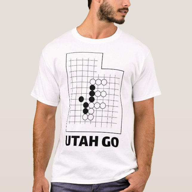T-shirt blanc Utah Go (Devant)