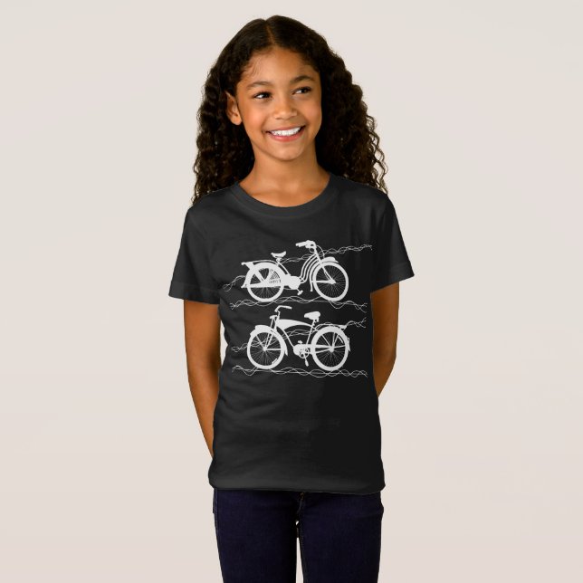 T-shirt blanc Vélo (Devant entier)