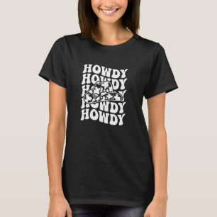T-shirt Blanc Vintage Howdy Rodeo Western Country Sudiste