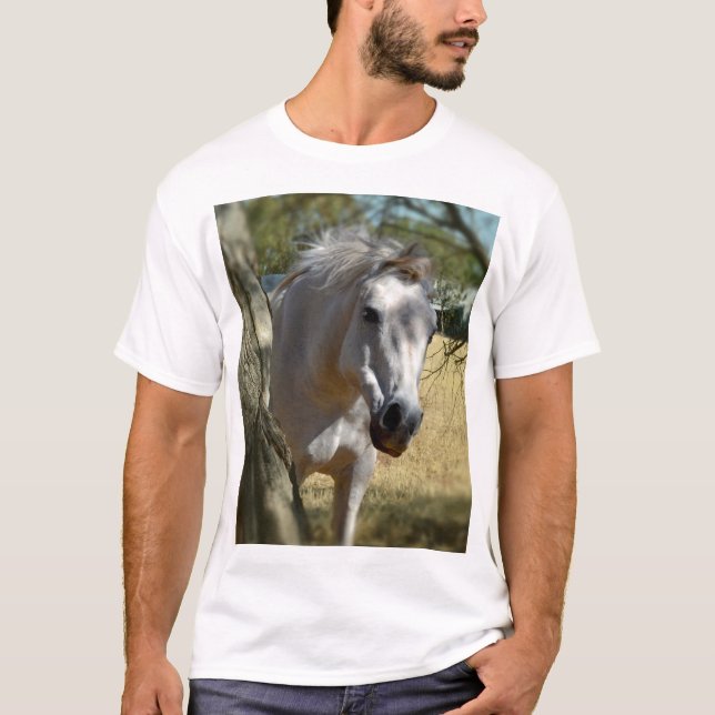 T-shirt Blanche Neige Le Cheval,_ (Devant)