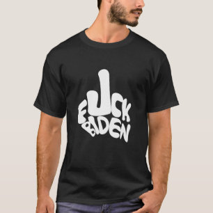 T-shirt blanchi F*ck Biden, Conservateur, Trump, 