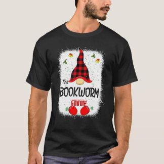 T-shirt Blanchi Le Gnome Bibliophile De Noel De Famille As