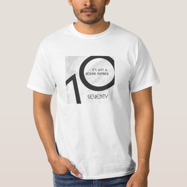 T-shirt Blancs 70 Anniversaire de la Décennie (Devant)