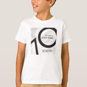 T-shirt Blancs 70 Anniversaire de la Décennie