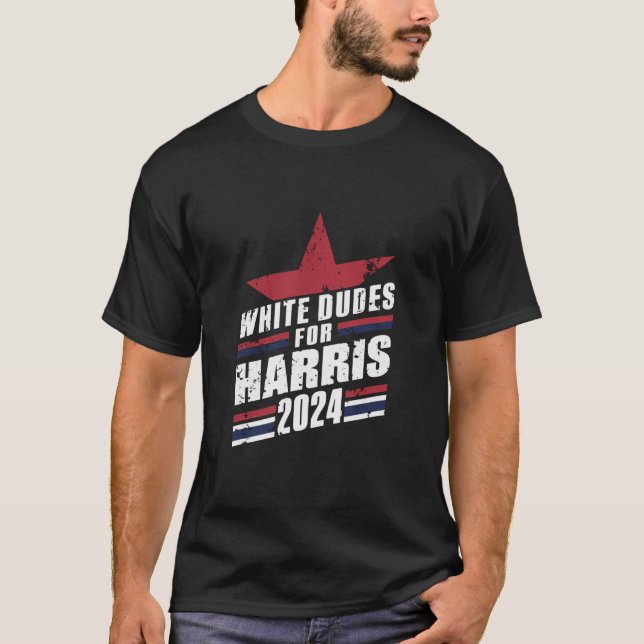 T-shirt Blancs pour Kamala Harris 2024 (Devant)