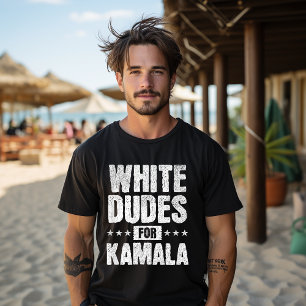 T-shirt Blancs pour Kamala Harris Présidente Election 