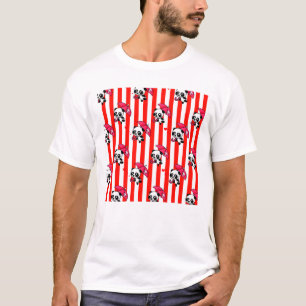 T-shirt Blancs rouges mignons