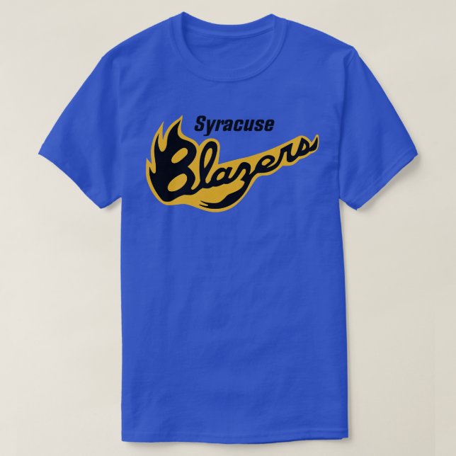 T-shirt Blasers de Syracuse défectueux NAHL Hockey 1977 (Design devant)