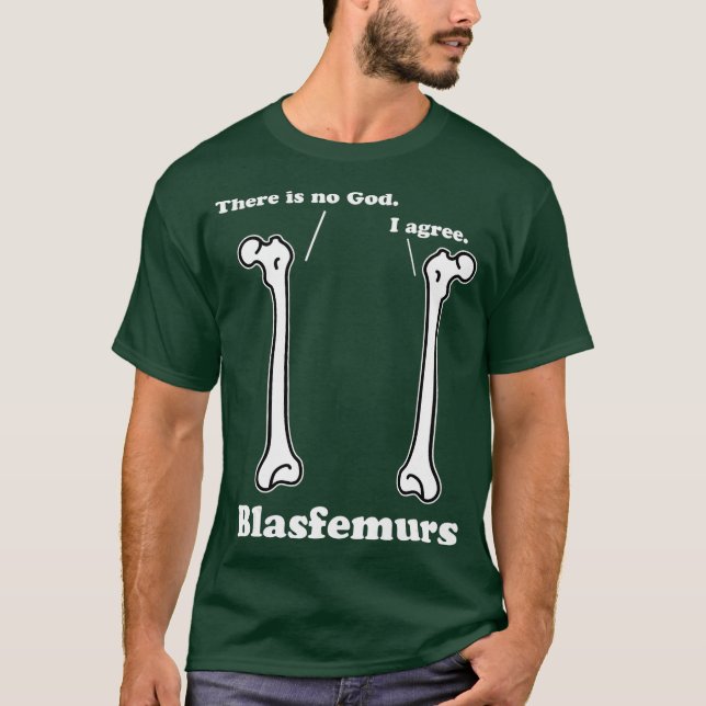 T-shirt Blasfemurs Grammar Pun Punny Biologie Drôle Cadeau (Devant)