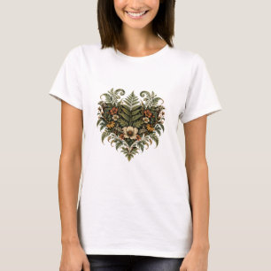 T-shirt Blason Botanique de Fougère de Forêt