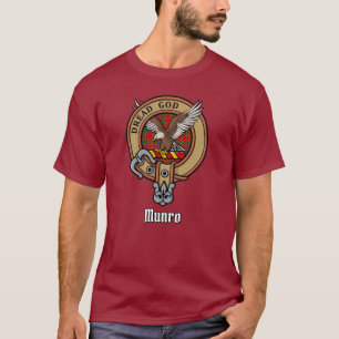T-shirt Blason de Clan Munro sur tartan