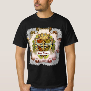 T-shirt Blason de Famille Cross Nom de Famille
