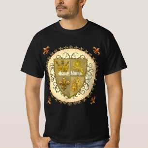 T-shirt Blason de Famille Lion Nom de Famille