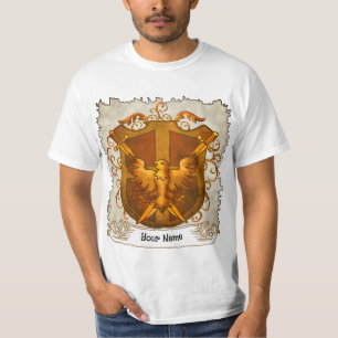 T-shirt Blason de Famille Phoenix Nom de Famille