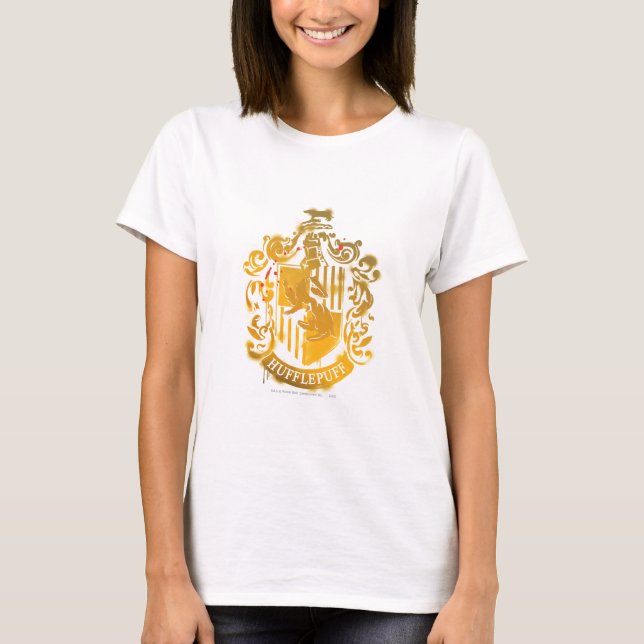 T-shirt Blason de Poufsouffle - Éclaboussé (Devant)