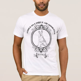 T-shirt Blason personnalisé de berger allemand vintage - D
