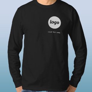 T-shirt Blason promotionnel simple avec logo et texte pour