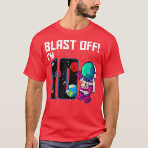 T-shirt Blast Off Je suis 10 Anniversaire 10th Space Park
