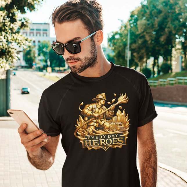 T-shirt Blaze Crest : Emblème Iconique des pompiers (Créateur téléchargé)