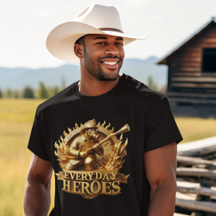 T-shirt Blaze Crest : Emblème Iconique des pompiers