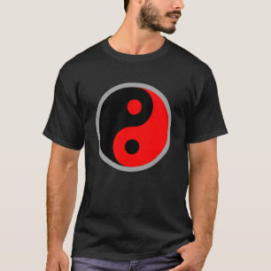 T-shirt Blazers Yin Yang Rouge Et Noir Yin Yang Go Blazers