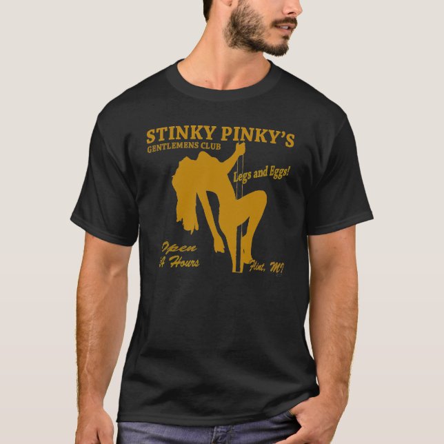 T-shirt Blck Pinky Stinky (Devant)