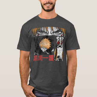 T-shirt Bleach Graphic Ichigo Comic Book Style Anime