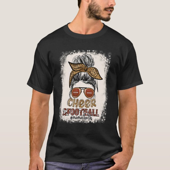 T-shirt Bleach Leopard Messy Bun Maman De Cheval Et Foo (Devant)