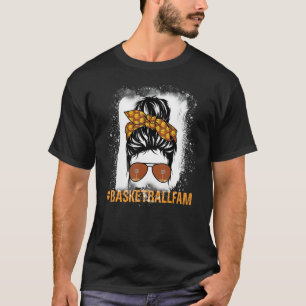 T-shirt Bleached Basketball Maman Vie Objectif Ball Messy 