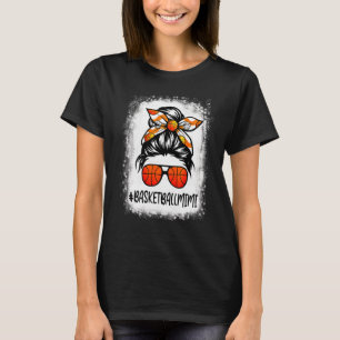 T-shirt Bleached Basketball Mimi Life Messy Bun Basketball
