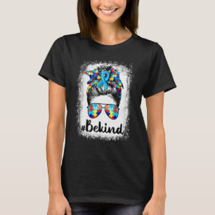 T-shirt Bleached Be Kind Sensibilisation sur l'autisme Mes