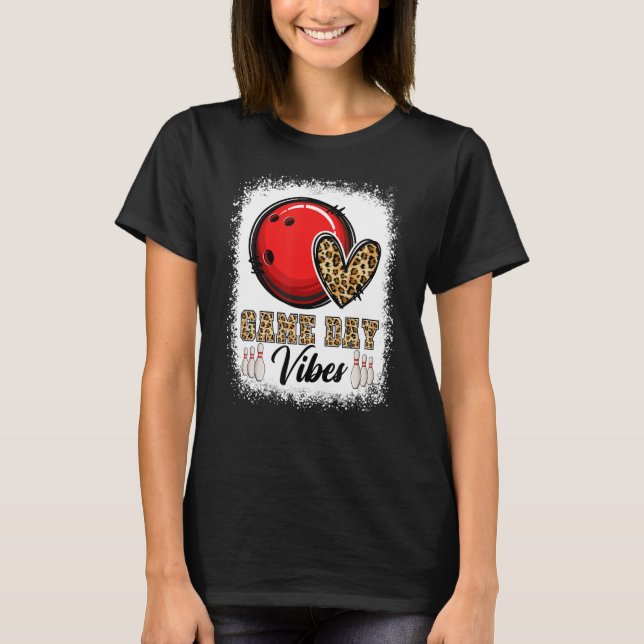 T-shirt Bleached Bowling Jeu Vibes Bowling Maman Jeu D (Devant)