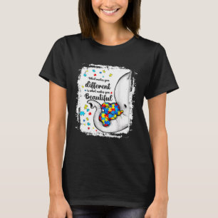T-shirt Bleached Ce Qui Vous Fait Différent Maman Autisme