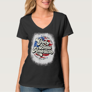 T-shirt Bleached God Bless America Land que j'aime Usa 4t