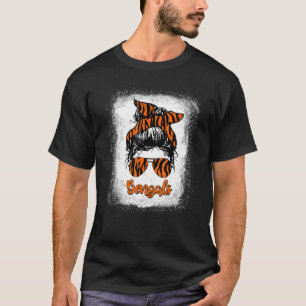 T-shirt Bleached Messy Bun fille année du tigre bengal