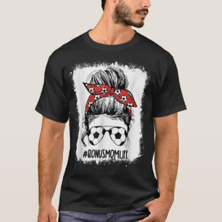 T-shirt Bleached Soccer Bonus Maman Messy Bun Bonus Maman 