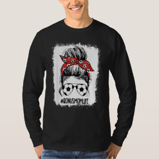 T-shirt Bleached Soccer Bonus Maman Messy Bun Bonus Maman 