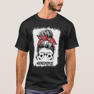 T-shirt Bleached Soccer Bonus Maman Messy Bun Bonus Maman 