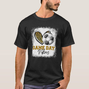 T-shirt Bleached Soccer Jeu Vibes Soccer Maman Jour Moth